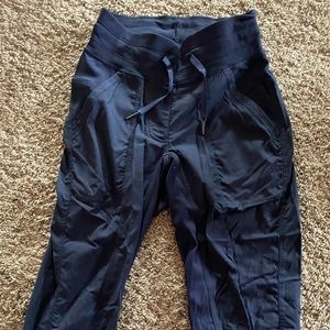 LuluLemon Dance Studio Joggers Navy Blue Size 2. Never worn!